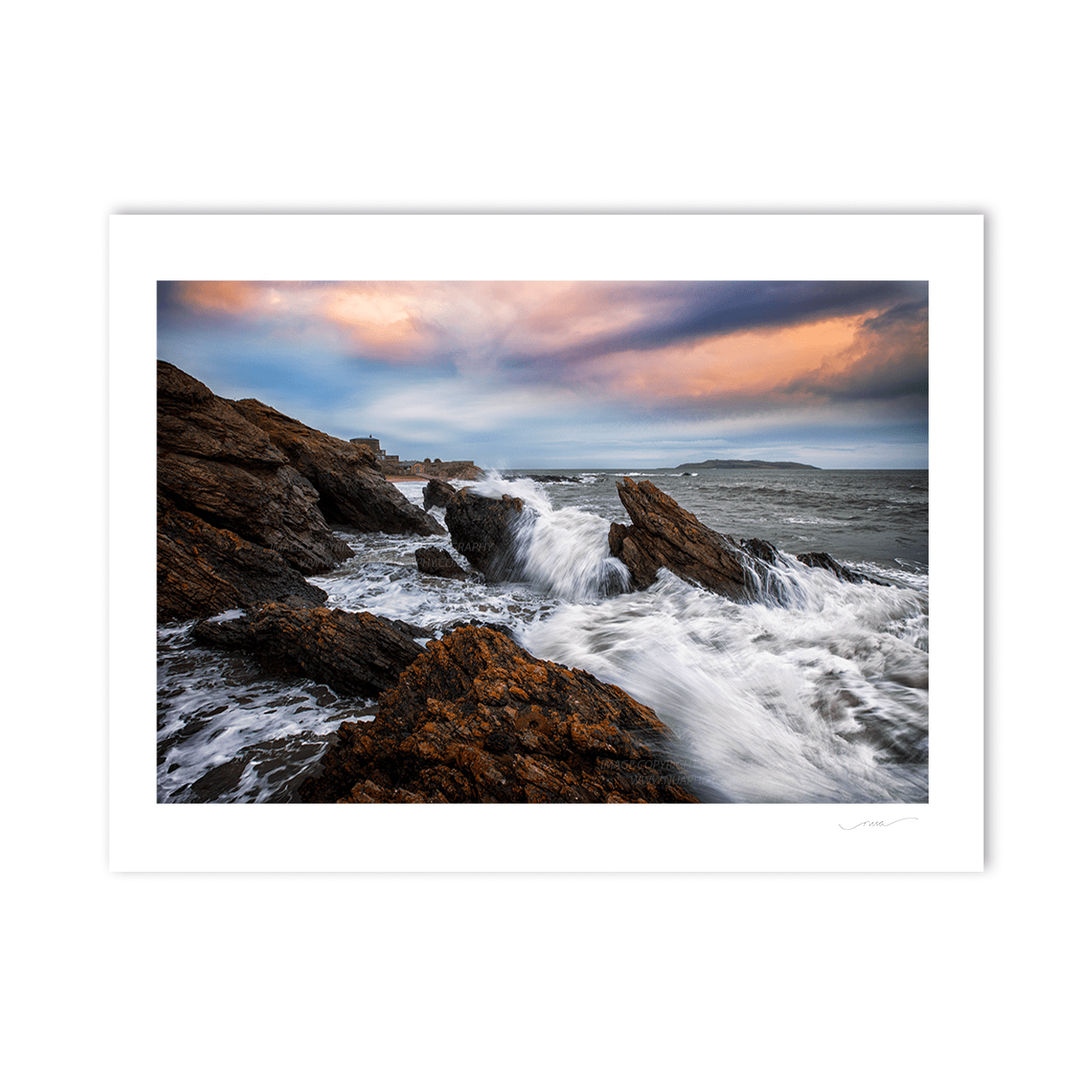 Nua Photography Print Portrane Waves Crashing