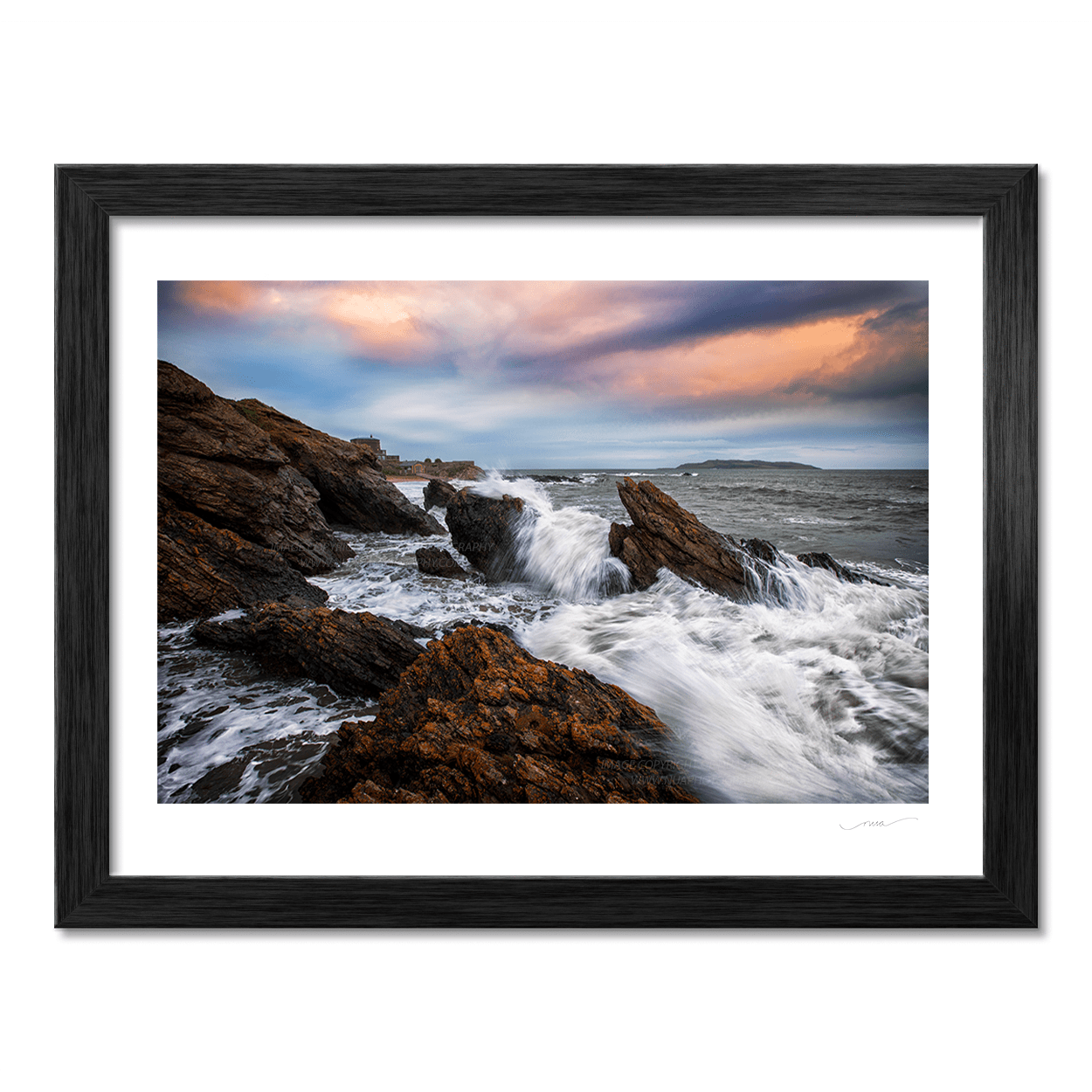 Nua Photography Print Portrane Waves Crashing
