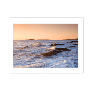 Nua Photography Print Shenick island at sunrise with lambay Island in the distance