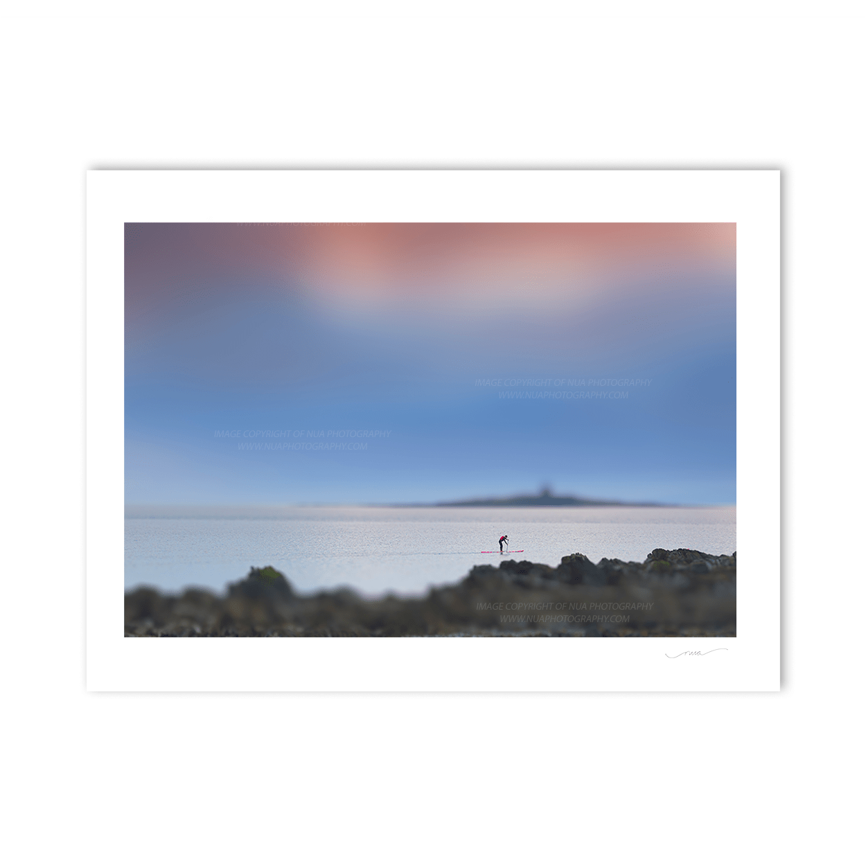 Nua Photography Print Skerries early morning paddler 22