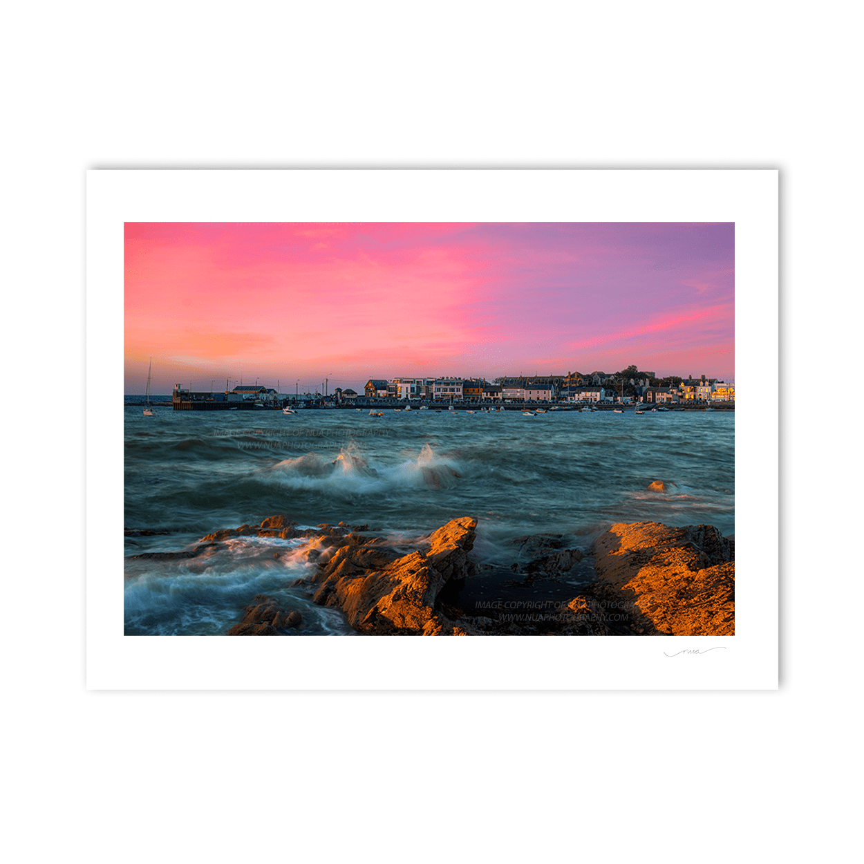Nua Photography Print Skerries Harbour at Sunset