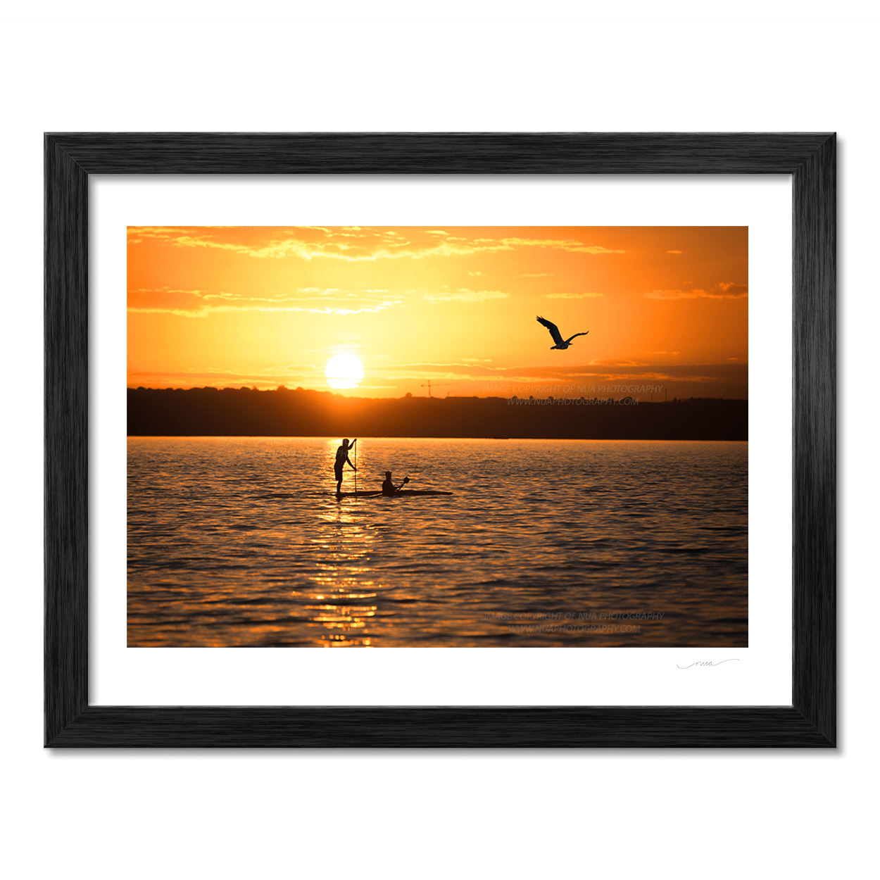 Nua Photography Print Skerries Paddle Boarder at sunset 26