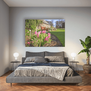 Nua Photography Print Spring Planting Ardgillan perenial wall garden