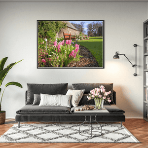 Nua Photography Print Spring Planting Ardgillan perenial wall garden