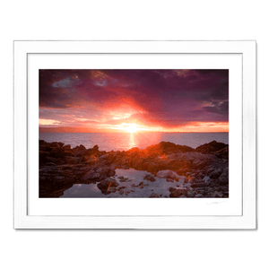 Nua Photography Print Sun setting at the Pigeon House