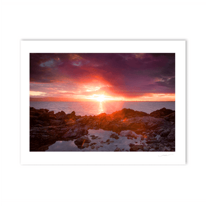 Nua Photography Print Sun setting at the Pigeon House