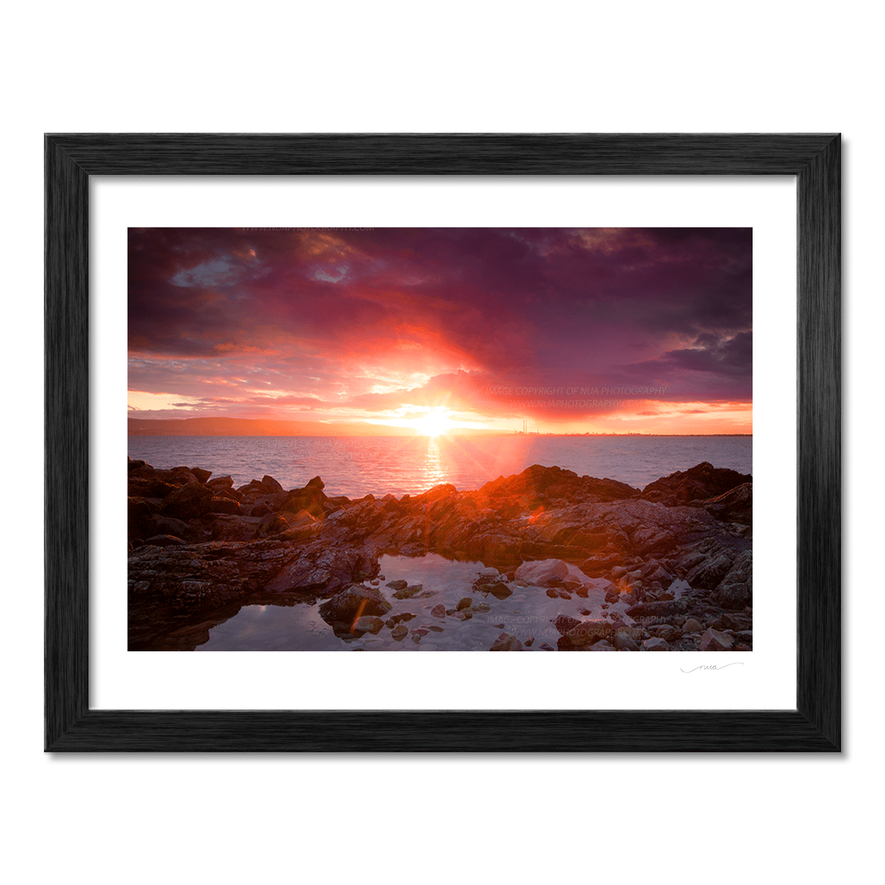 Nua Photography Print Sun setting at the Pigeon House