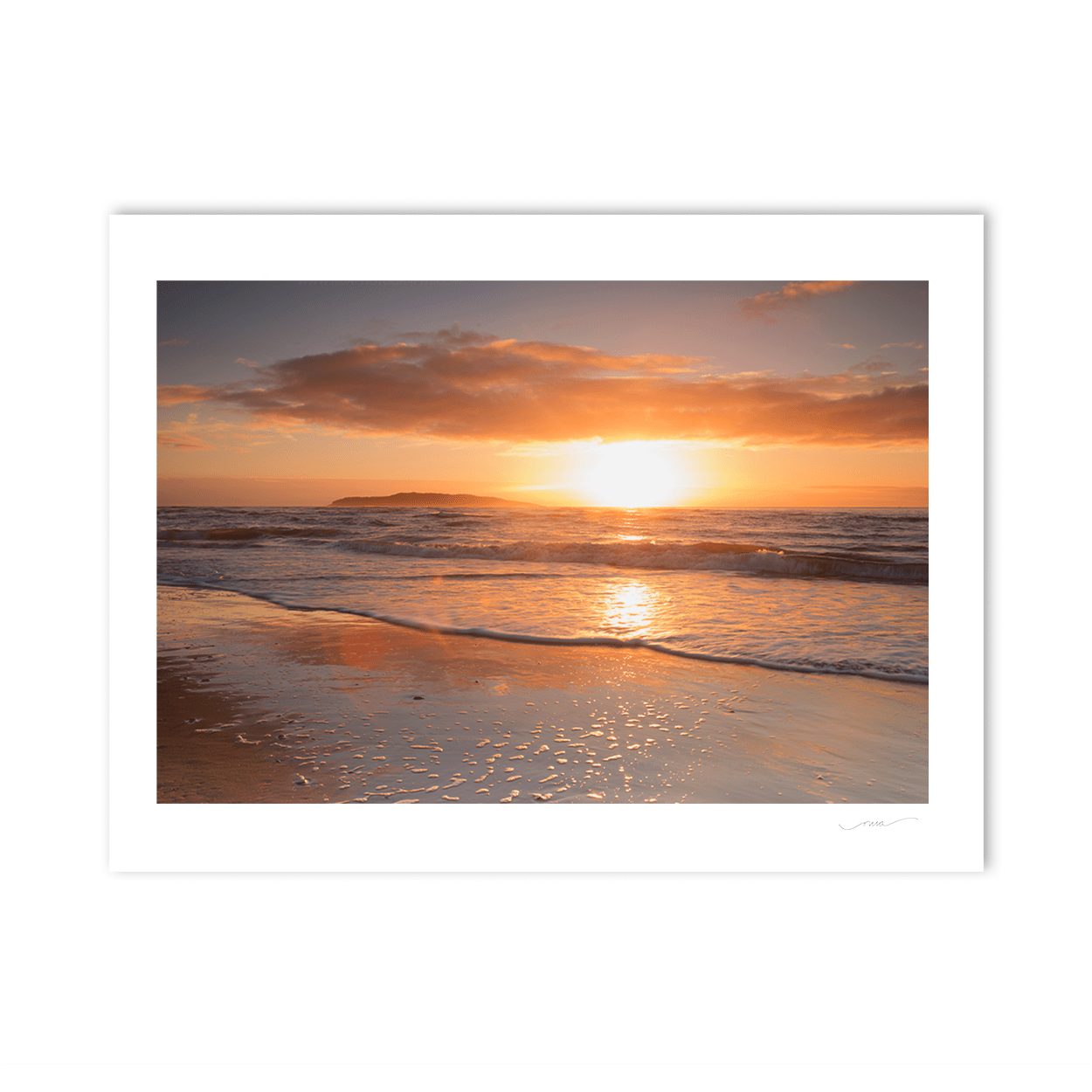 Nua Photography Print Sunrise Rush beach ireland 84