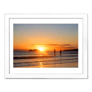 Nua Photography Print Sunrise Swimming on Portmarnock Beach 1