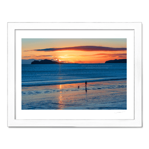 Nua Photography Print Sunrise Walk on Velvet Strand in Portmarnock