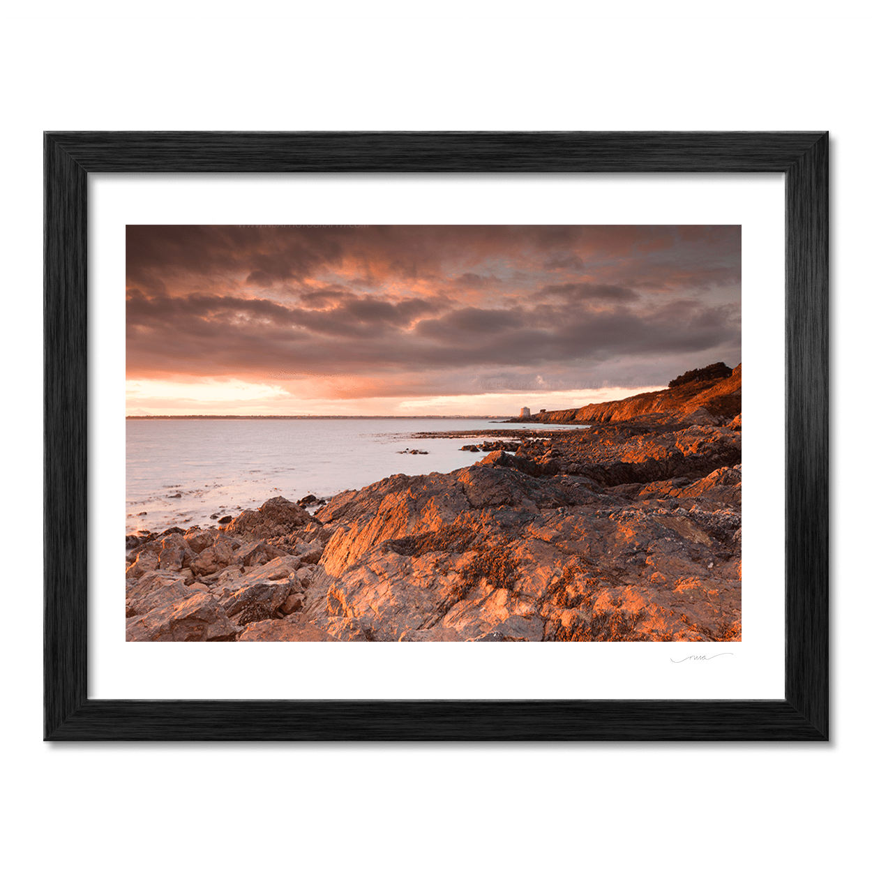 Nua Photography Print Sutton martello Tower in evening Sunlight