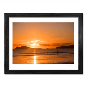 Nua Photography Print Swimmer with irelands eye background