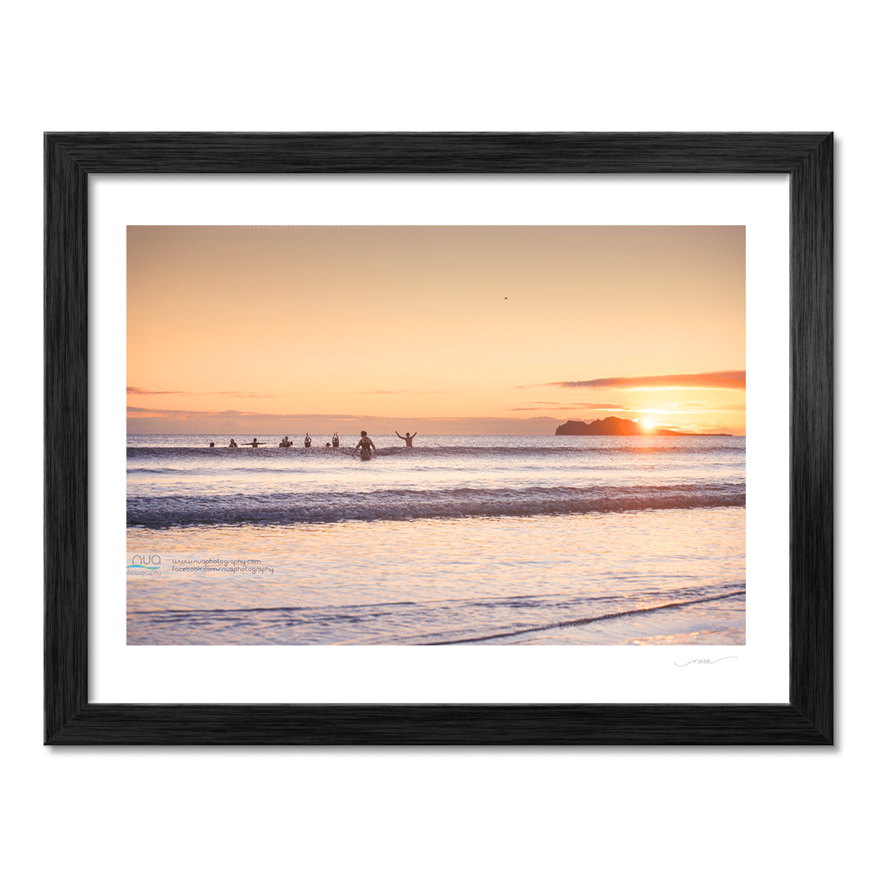 Nua Photography Print Swimmers Velvet beach Portmarnock