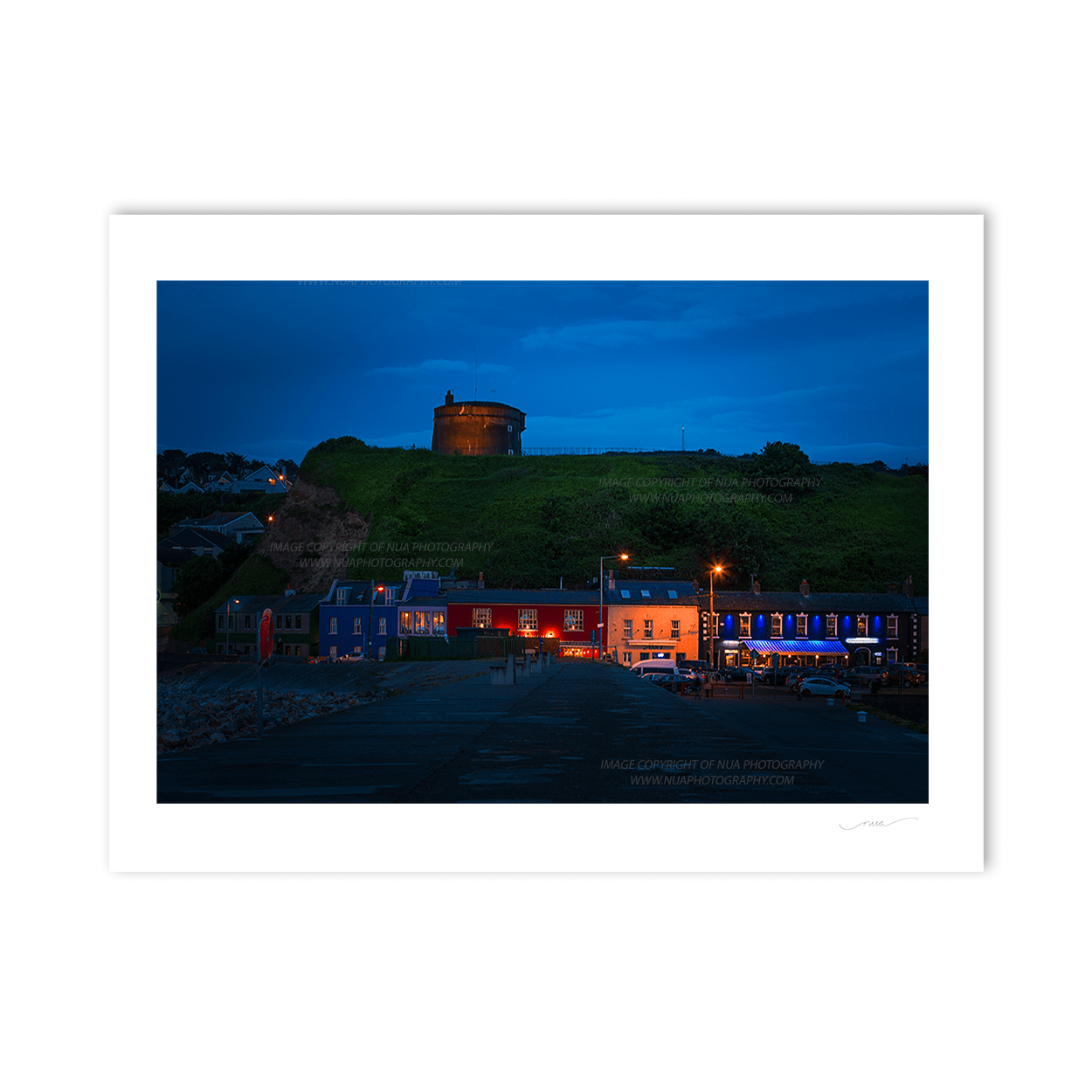 Nua Photography Print The King Sitric in Howth at Night