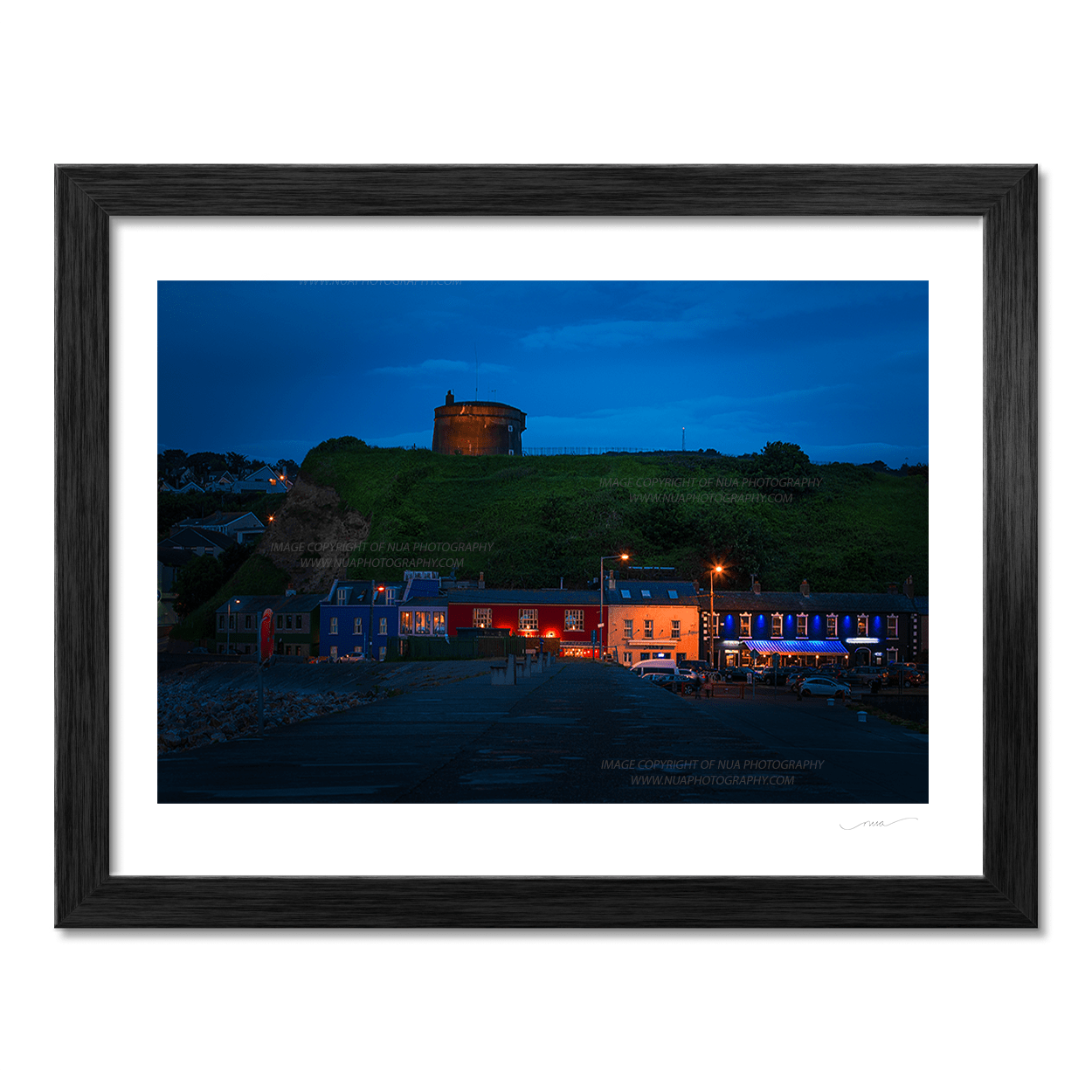 Nua Photography Print The King Sitric in Howth at Night