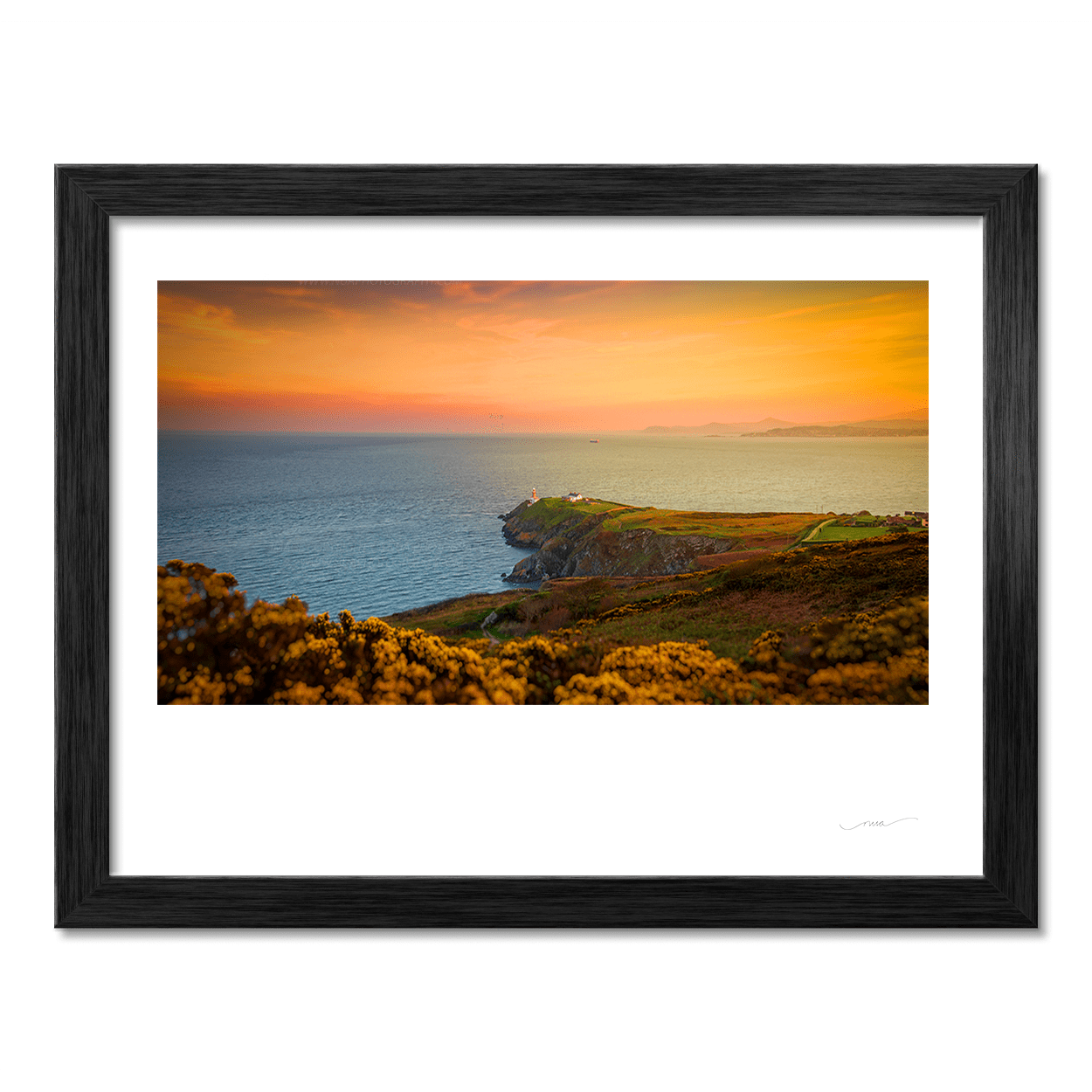 Nua Photography Print The sun sets at the Bailey Lighthouse