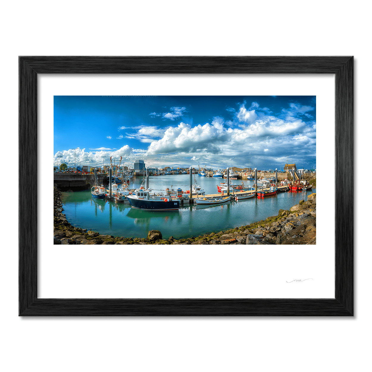 Nua Photography Print Tied up at Howth Harbour
