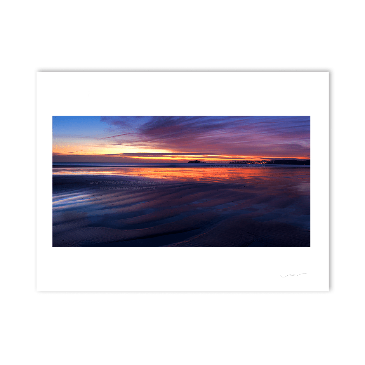 Nua Photography Print Velvet Strand Dawn Colours Portmarnock