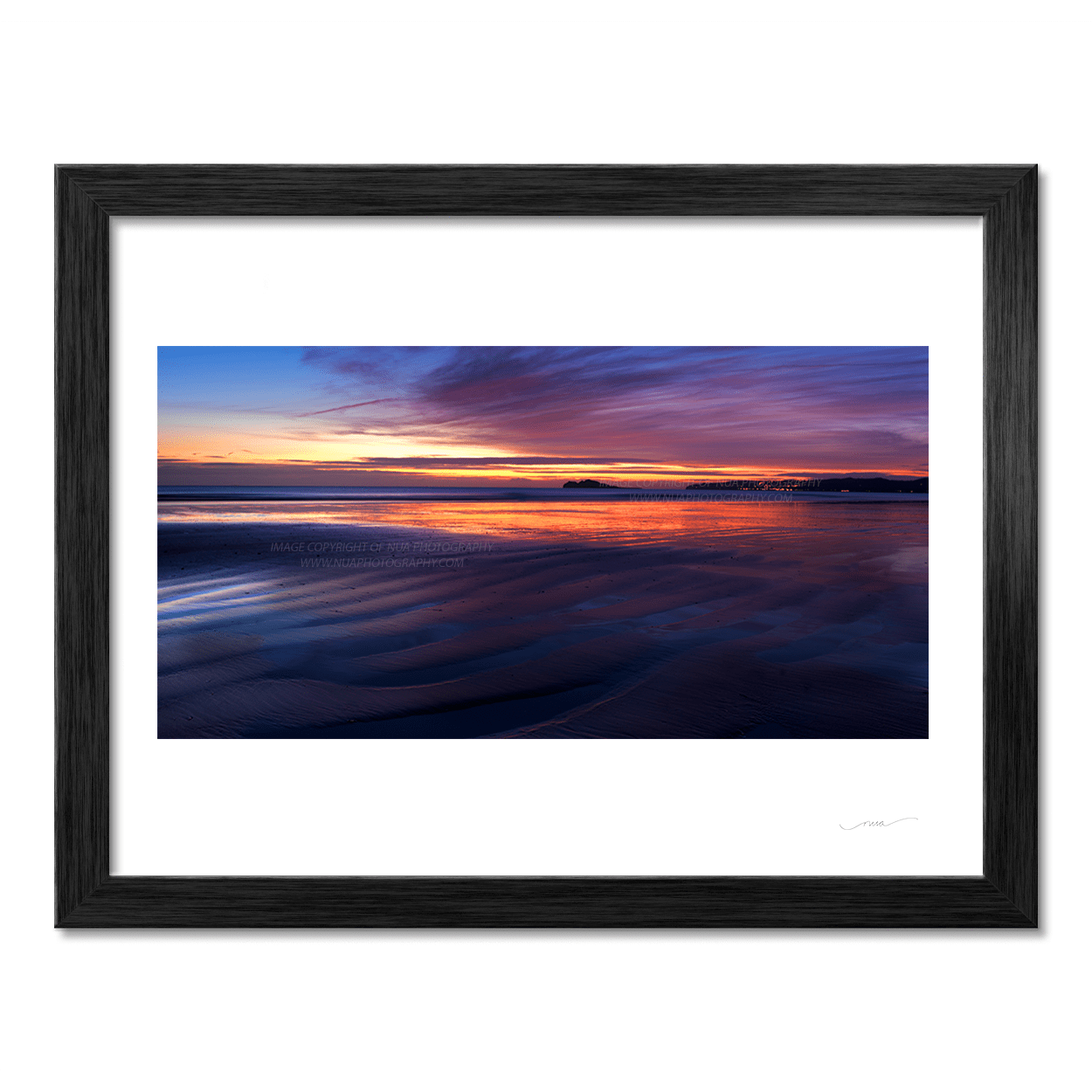Nua Photography Print Velvet Strand Dawn Colours Portmarnock