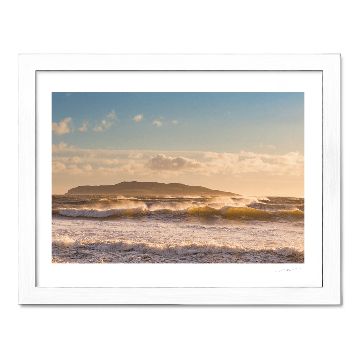 Nua Photography Print Waves and sunlight Rush beach dublin 87