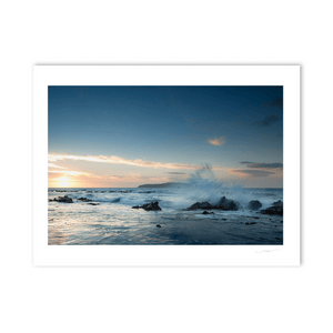 Nua Photography Print Waves Breaking Looking out to Lambay